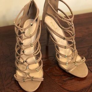 Rue 21 Suede Caged sandal heels